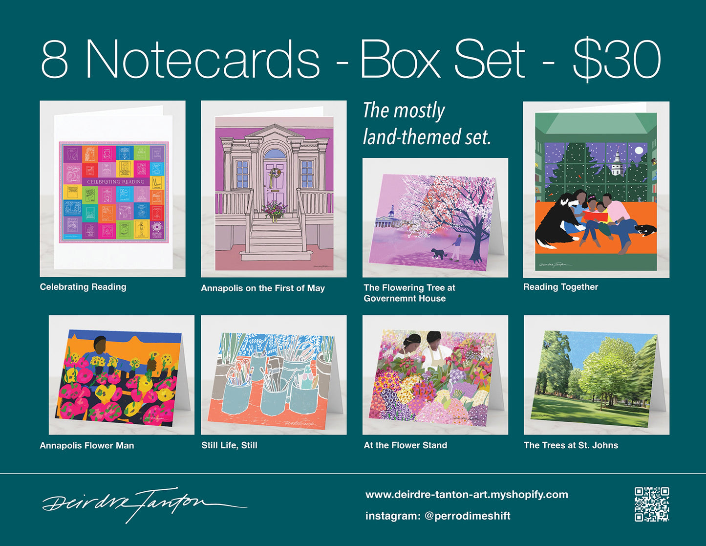2024 Annapolis Notecards Box Set - Mostly Land Themed