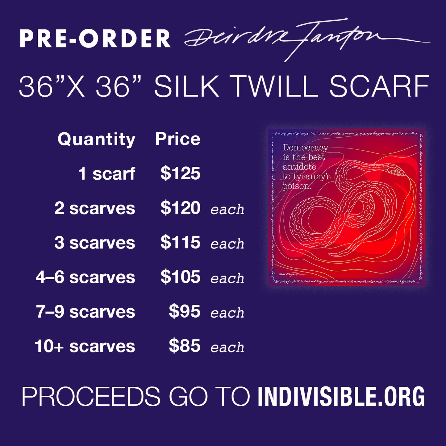 1 Resistance Scarf - Year of the Snake