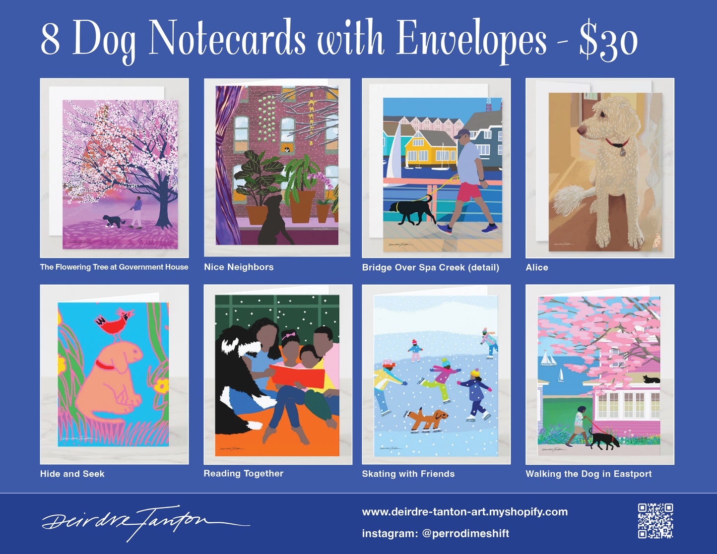 8 Dog Notecards
